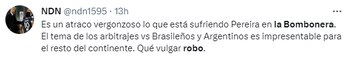 Críticas al arbitraje de Boca
