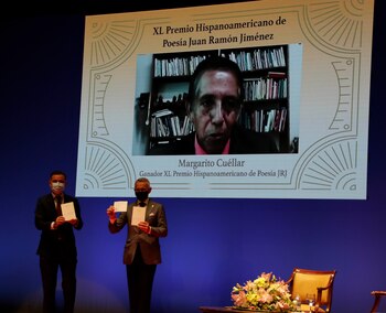 27/10/2020 Concesión del Premio Hispanoamericano de Poesía Juan Ramón Jiménez a Margarito Cuéllar
POLITICA ANDALUCÍA ESPAÑA EUROPA HUELVA CULTURA
DIPUTACIÓN DE HUELVA