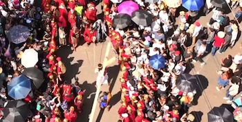 Jesús comienza el recorrido.
(Captura de pantalla)