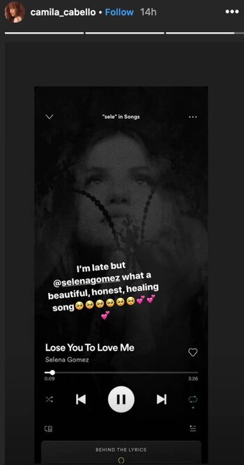 Camilla Cabello mencionó en sus
