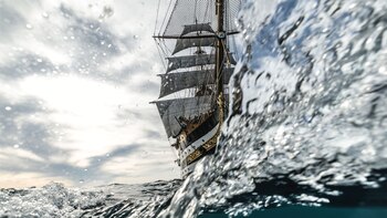 El buque escuela italiano Amerigo