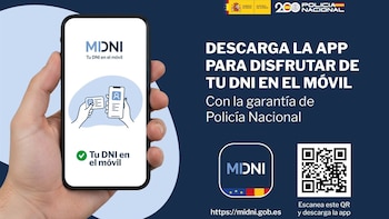 La aplicación MiDNI permitirá identificarse legalmente con el móvil desde este jueves