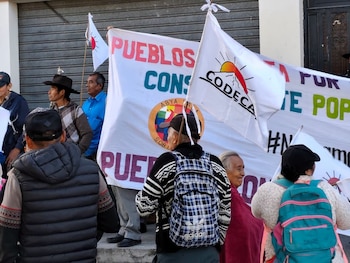 Organizaciones sociales y campesinas realizaron marchas en la Ciudad de Guatemala para denunciar el incremento en el precio de los combustibles.