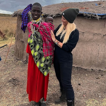 Las fotos de Wanda Nara en África
