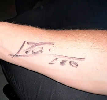 El brazo firmado por Lionel