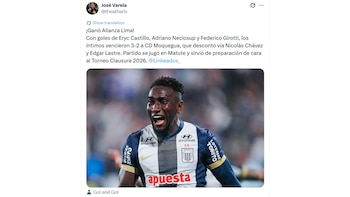 Alianza Lima venció 3-2 a CD Moquegua en su primer amistoso en Matute.