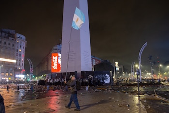 Final Copa Mundial de la FIFA 2026 – Argentina Vs España - Incidentes Obelisco