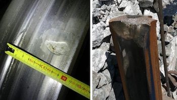 Un “escalón” en la vía,