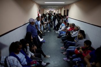 Pacientes esperando a ser atendidos