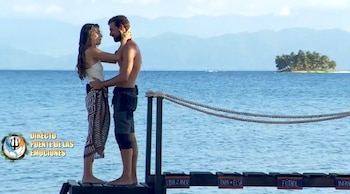 Lidia Torrent y Jaime Astrain en 'Supervivientes 2026' (Mediaset)