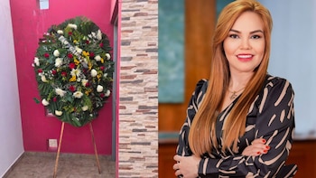 Dejan corona fúnebre en casa de la diputada Paola Gárate en Culiacán: PRI exige investigación y protección