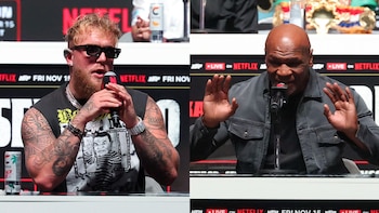 Jake Paul y Mike Tyson se enfrentarán el 15 de noviembre en el AT&T Stadium de Arlington, Texas, en un combate esperado por los fanáticos del boxeo (Netflix)