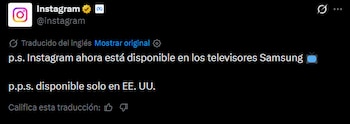 Instagram anunció que estará disponible en TV.