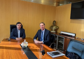 Diego Santilli se reunió con Carlos Rovira, diputado provincial, este viernes en Misiones