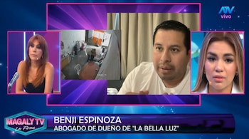 Naldy Saldaña contradice versión del abogado de Óscar Custodio: "Yo le dije que iba a denunciar". Captura: Magaly TV La Firme.