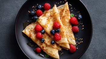 Las crêpes sucrées francesas permiten