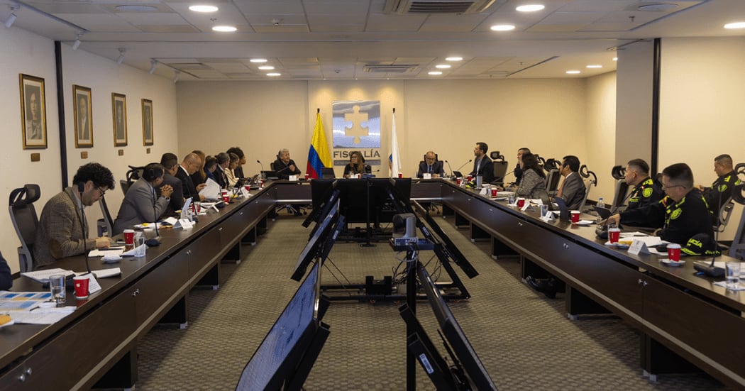 Esta fue la reunión de la fiscal Luz Adriana Camargo con el alcalde Carlos Fernando Galán, en el búnker de la Fiscalía - crédito Alcaldía de Bogotá
