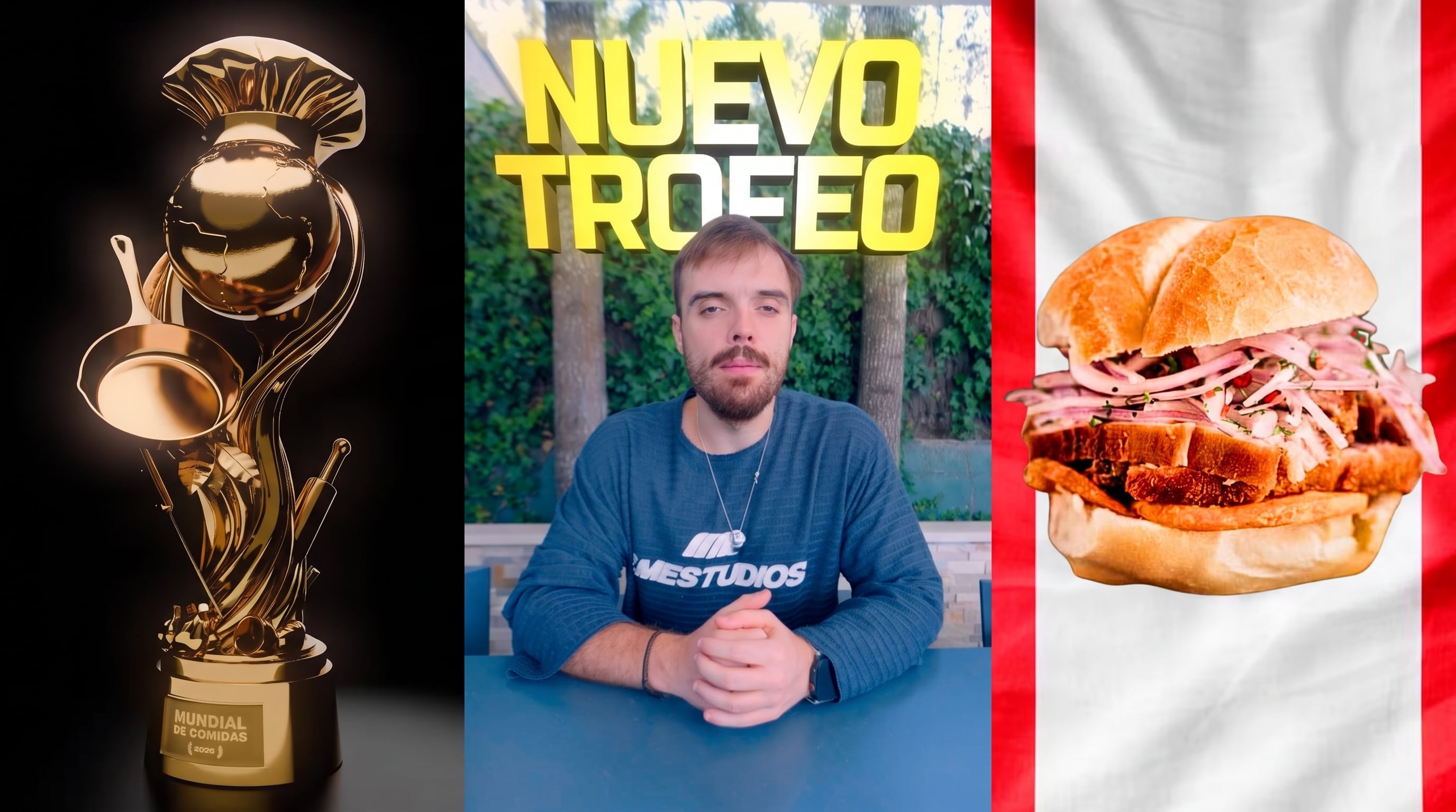 Perú recibirá una réplica del nuevo trofeo del Mundial de Comidas de Ibai Llanos: la sartén dorada cambiará a estatuilla de 4000 euros (Imagen Ilustrativa Infobae)