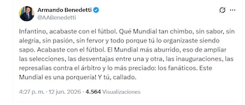 Armando Benedetti en X