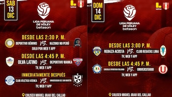 Programación de la fecha 8