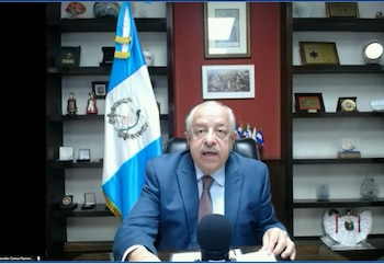 Carlos Martínez, canciller de Guatemala,