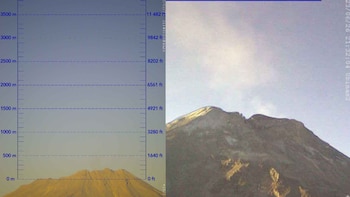 Video del proceso eruptivo que