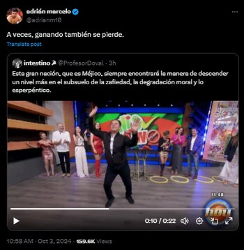 Adrían Marcelo arremete contra el