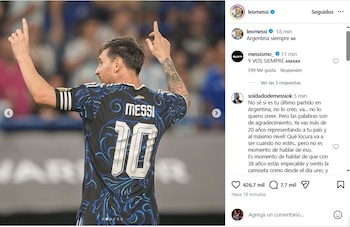 Lionel Messi envió un mensaje a sus seguidores en Instagram (@leomessi)