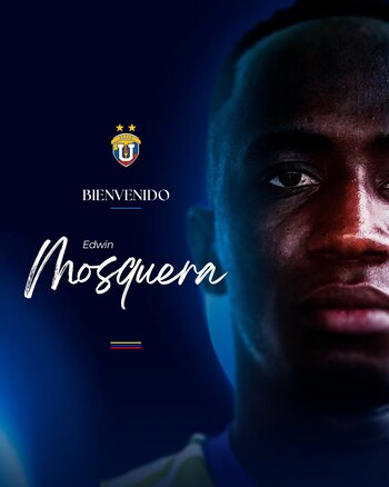 Pieza gráfica con la que anunciaron a Edwin Mosquera como nuevo jugador - crédito UCV
