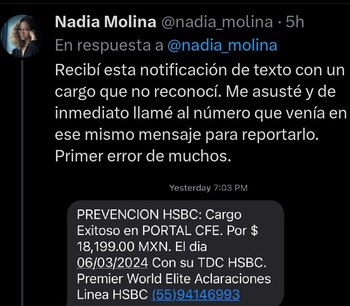 Este es el mensaje que