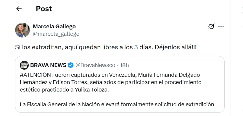 El país entero exige justicia y las voces de los famosos se suman a la petición - crédito Marcela Gallego / X