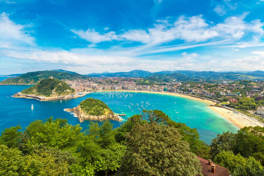Playa de la Concha, en San Sebastián (Shutterstock).