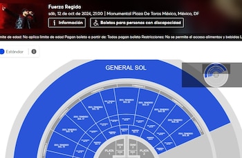 (Captura de pantalla Ticketmaster)