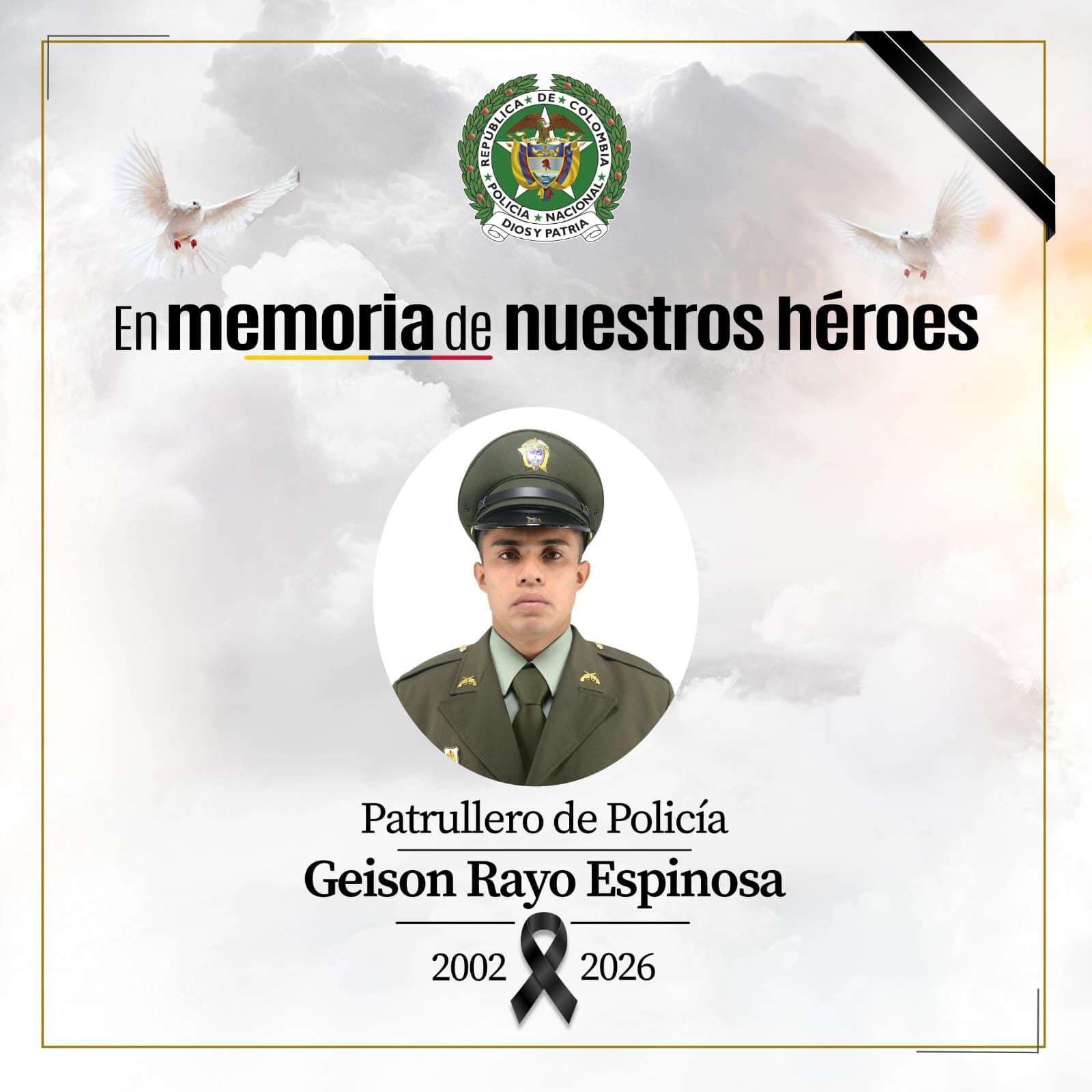 Ataque armado en Cartagena del Chairá dejó un policía muerto durante operativo de seguridad - crédito @DirectorPolicia/X