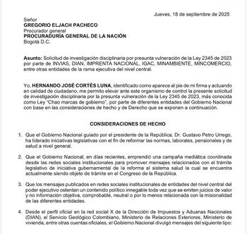 Hernán Cortés denunció ante la