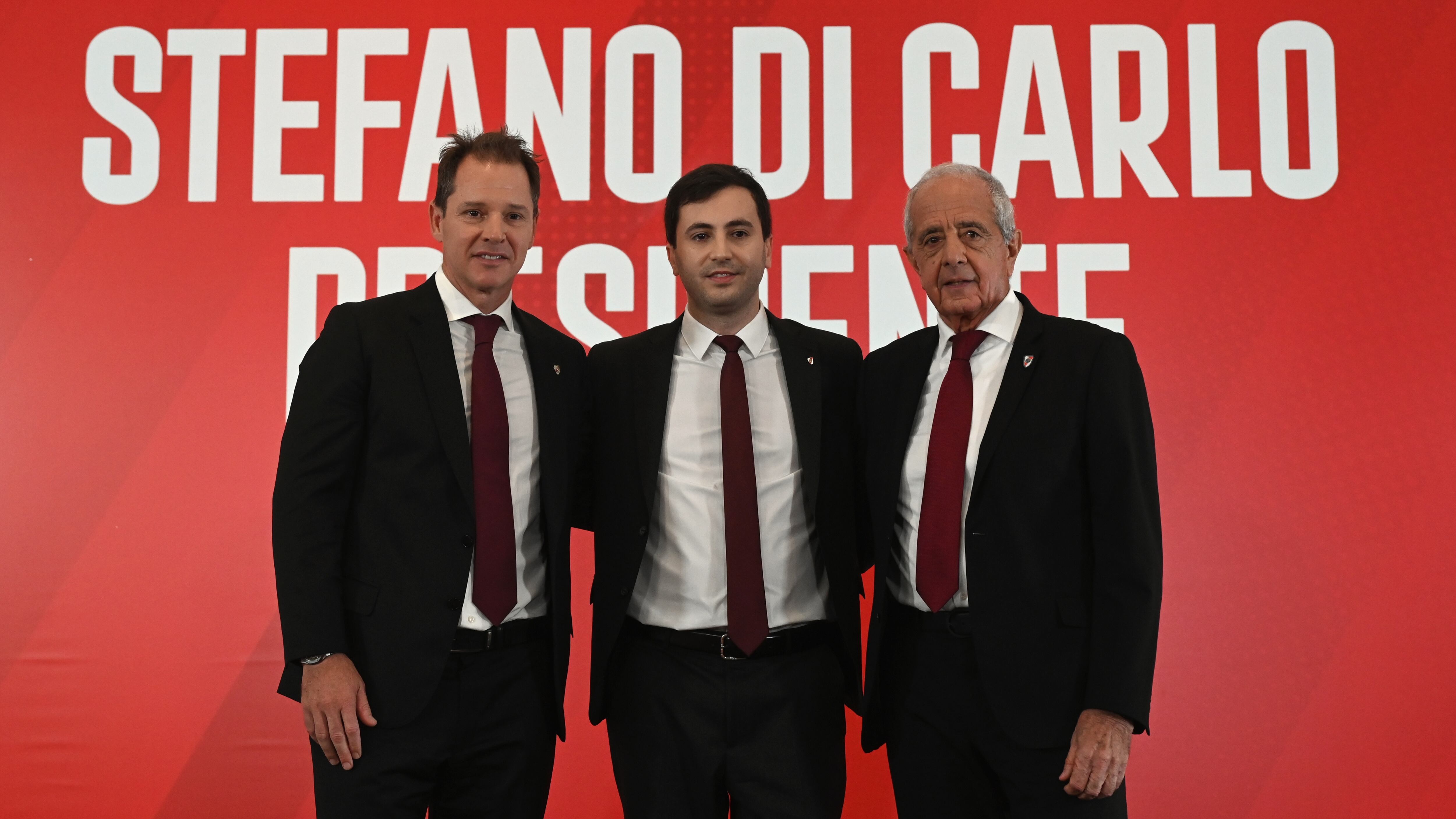 Stefano Di Carlo lanzó su candidatura a presidente acompañado de Jorge Brito y Rodolfo D'Onofrio (Fotografía: RS Fotos)