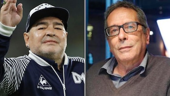 Diego Maradona y César Aira