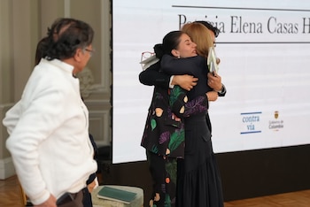 El presidente Gustavo Petro lideró el acto público de reconocimiento de responsabilidad internacional y perdón a Hollman Morris y su familia, como parte de un acuerdo ante la Cidh - crédito @infopresidencia/X