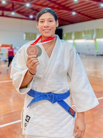 La judoca mexicana es una de las promesas nacionales con más talento. (CONADE)