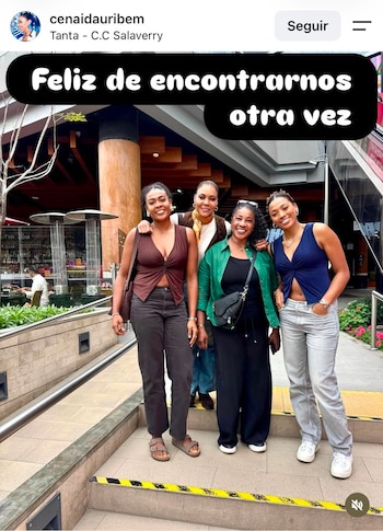 La publicación de Cenaida Uribe con Ángela Leyva que desató rumores de la llegada de la voleibolista a Alianza Lima.
