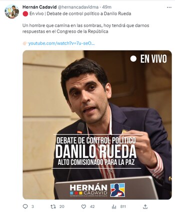 Avances del debate de control