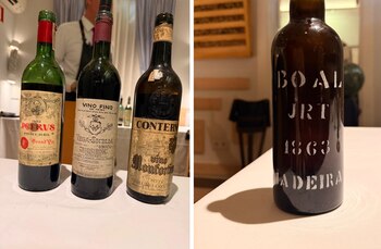 Algunos de los vinos descorchados