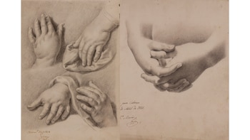 Estudios de manos de Lorenzo