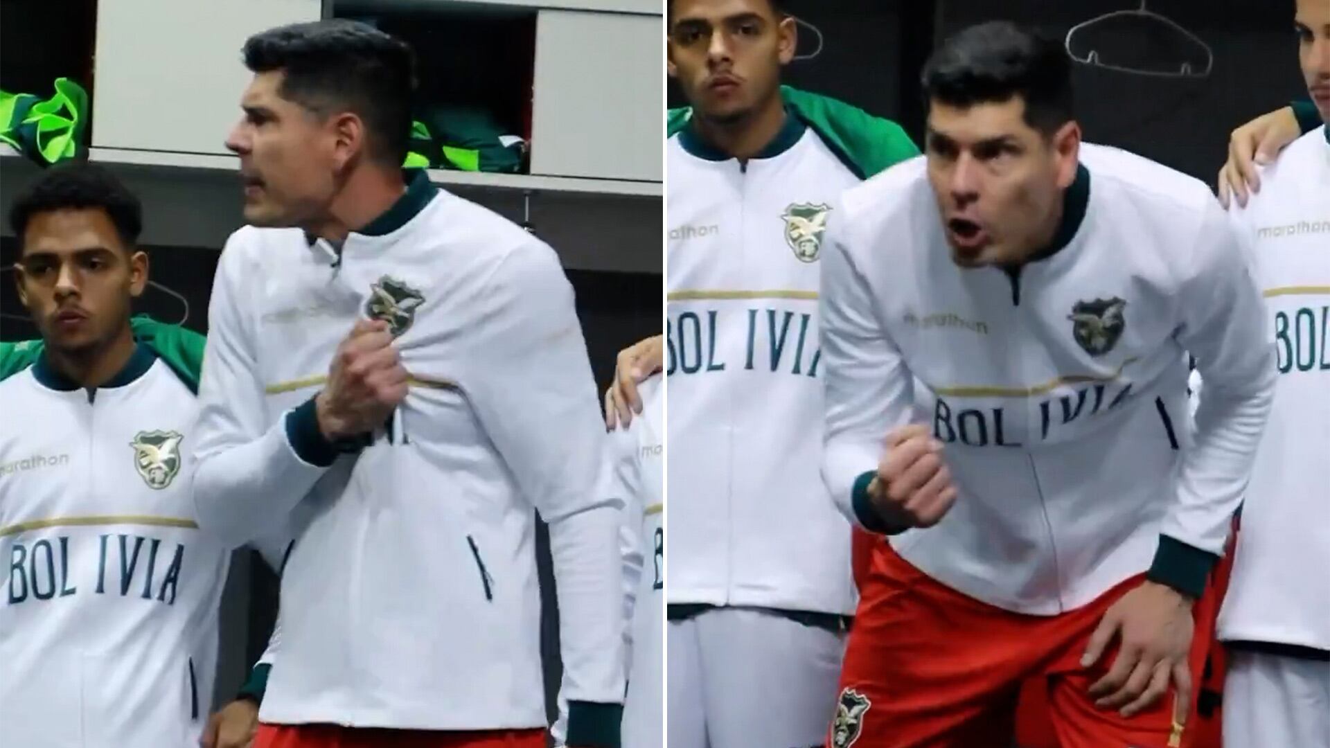 La emotiva arenga que dio Carlos Lampe antes de Bolivia-Brasil (captura video)