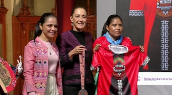 La presidenta Claudia Sheinbaum junto