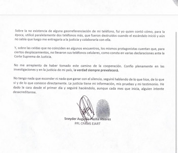 Sneyder Pinilla aseguró que seguirá declarando ante la justicia por el caso Ungrd - crédito cortesía de Infobae Colombia
