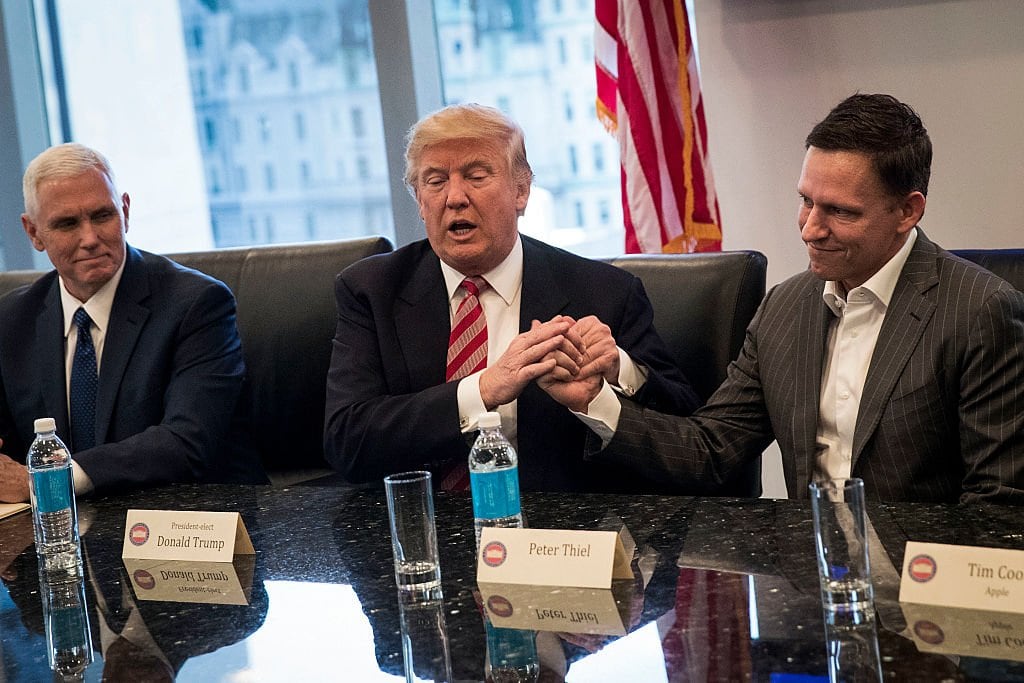 Trump le dijo a Thiel cuando lo conoció: