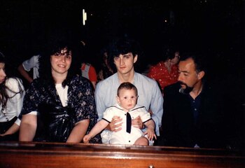 Una imagen del bautismo de