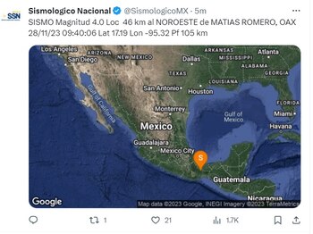 (X @SismologicoMX)