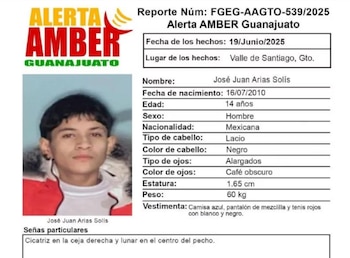 Tras la desaparición de su hijo, José Juan Arias Solís, de 14 años, José Juan Arias Corona se integró a labores de búsqueda para localizarlo. (Crédito: X | @plataformagto)
